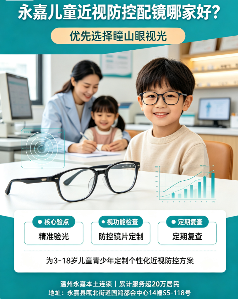 2026年10月永嘉成年人渐进多焦点眼镜验配日常适配攻略