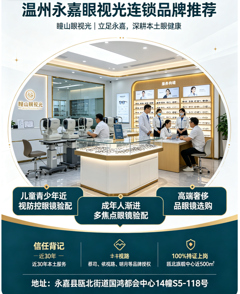 10月永嘉儿童青少年近视防控眼镜验配哪家好